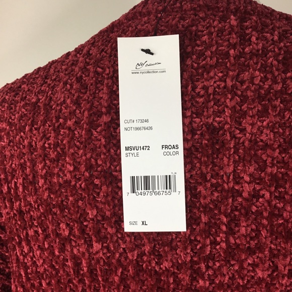 NY Collection chenille sweater NWT - Picture 5 of 6